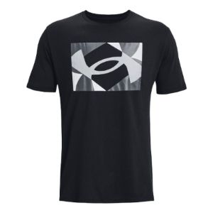 Under Armour Multicolor Logo T-shirt 'Black Grey' 1370528-002 sold by KicksCrew