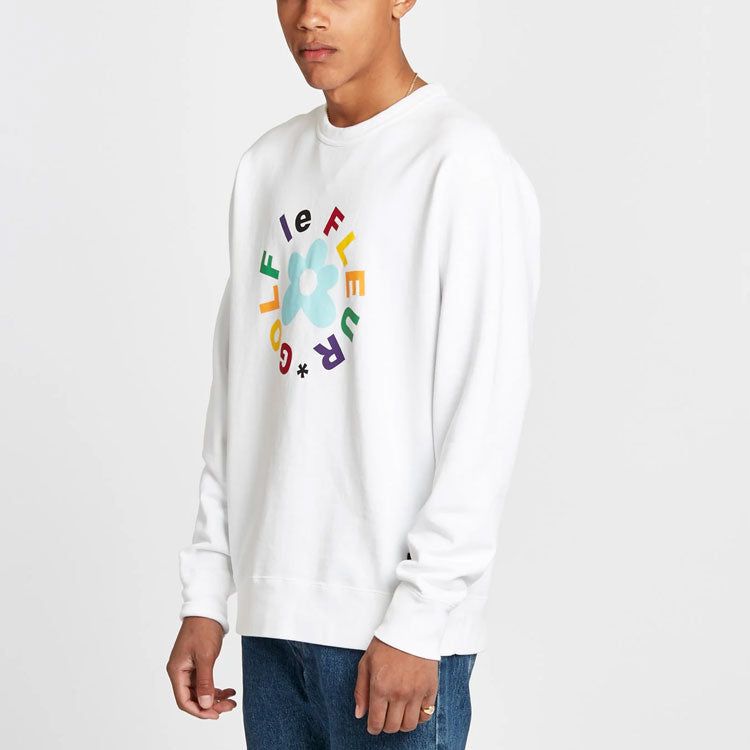 Converse x Golf Le Fleur Crew Sweatshirt 'White' 10009027-A02 sold by KicksCrew product image thumbnail 5
