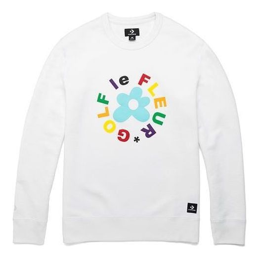 Converse x Golf Le Fleur Crew Sweatshirt 'White' 10009027-A02 sold by KicksCrew