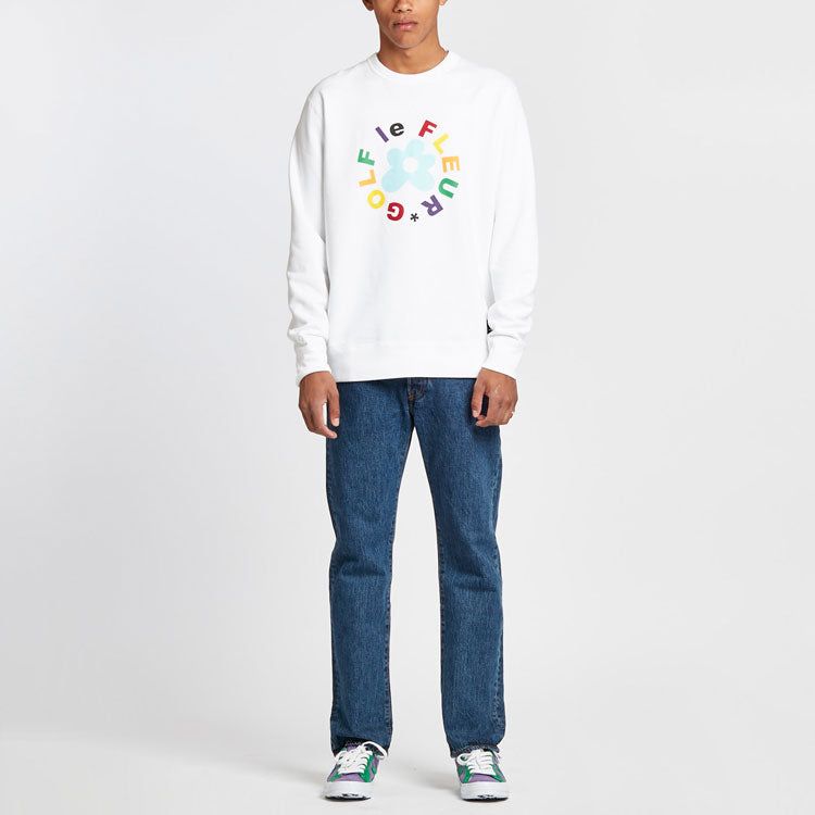 Converse x Golf Le Fleur Crew Sweatshirt 'White' 10009027-A02 sold by KicksCrew product image thumbnail 2