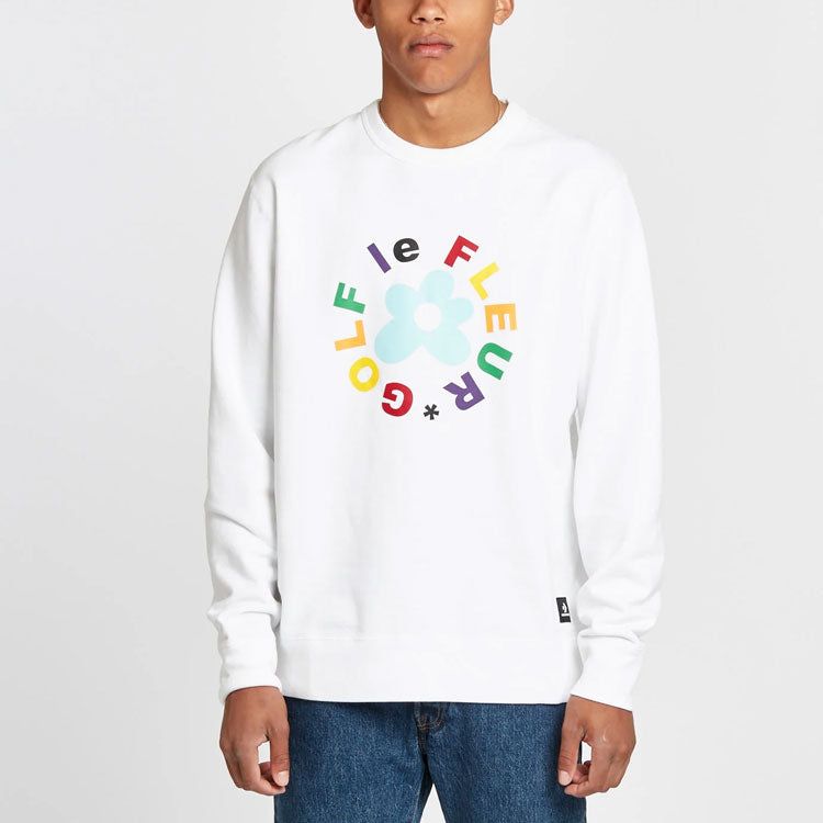 Converse x Golf Le Fleur Crew Sweatshirt 'White' 10009027-A02 sold by KicksCrew product image thumbnail 3