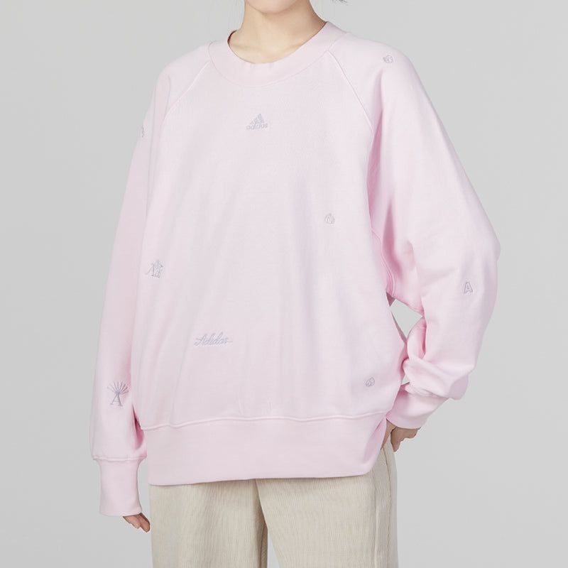 (WMNS) Adidas BLUV Q1 Sweaters 'Pink' IC0812 sold by KicksCrew product image thumbnail 5