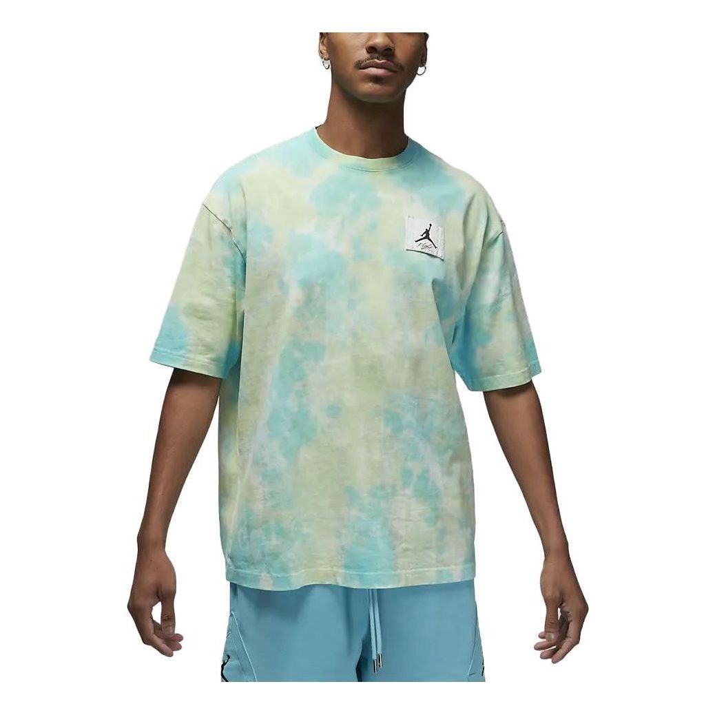 Air Jordan Essentials Oversized Graphic T-Shirt 'Green Blue' DX9583-110 sold by KicksCrew