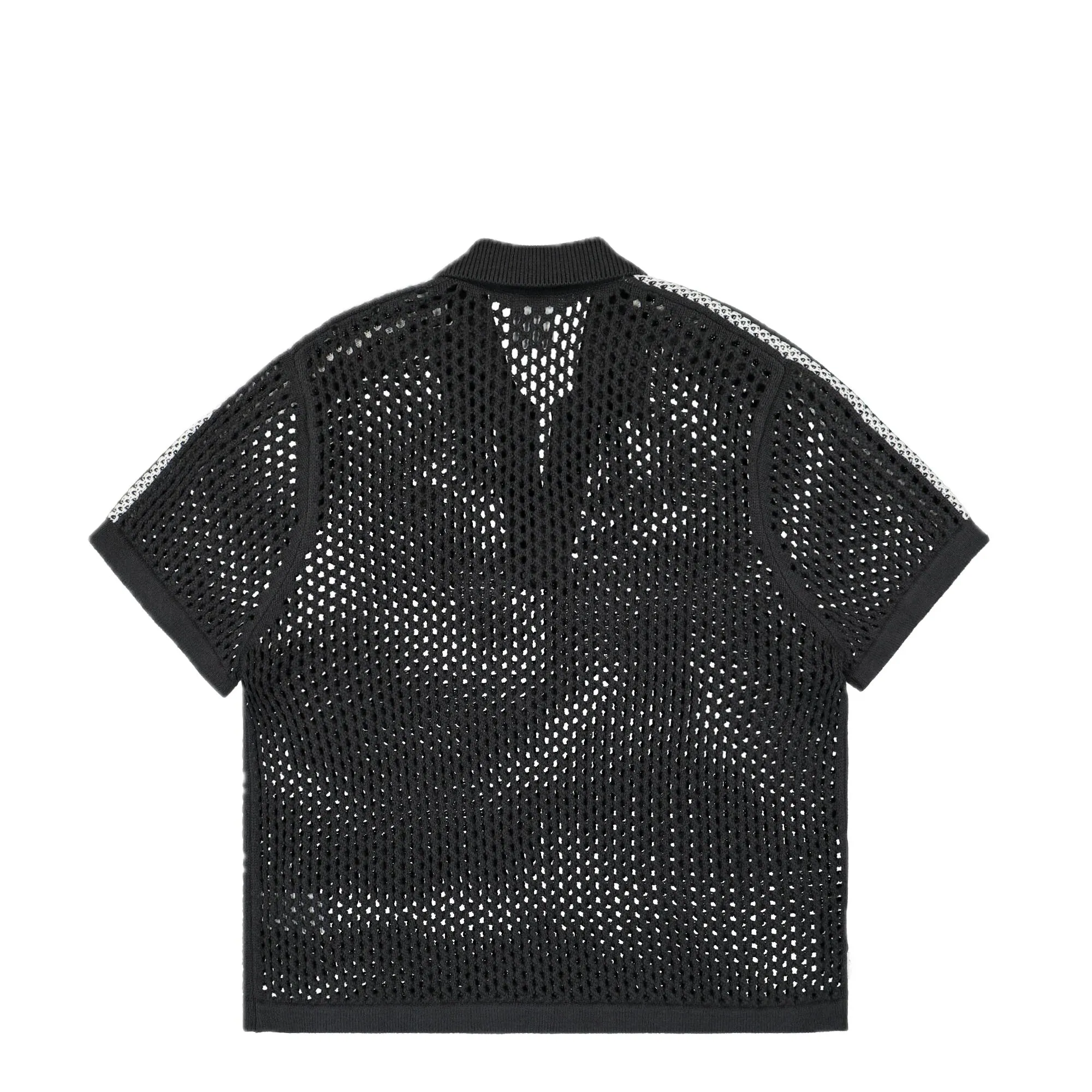 adidas x CLOT FW24 Crochet Polo Shirt Asia Sizing 'Carbon' JE9593 sold by KicksCrew product image thumbnail 2