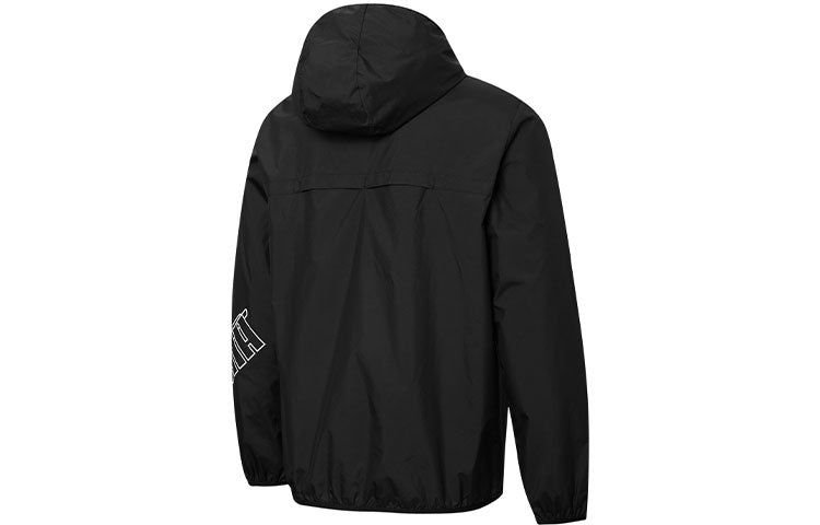 Puma Windbreaker Logo Jacket 'Black' 848633-01 sold by KicksCrew product image thumbnail 2