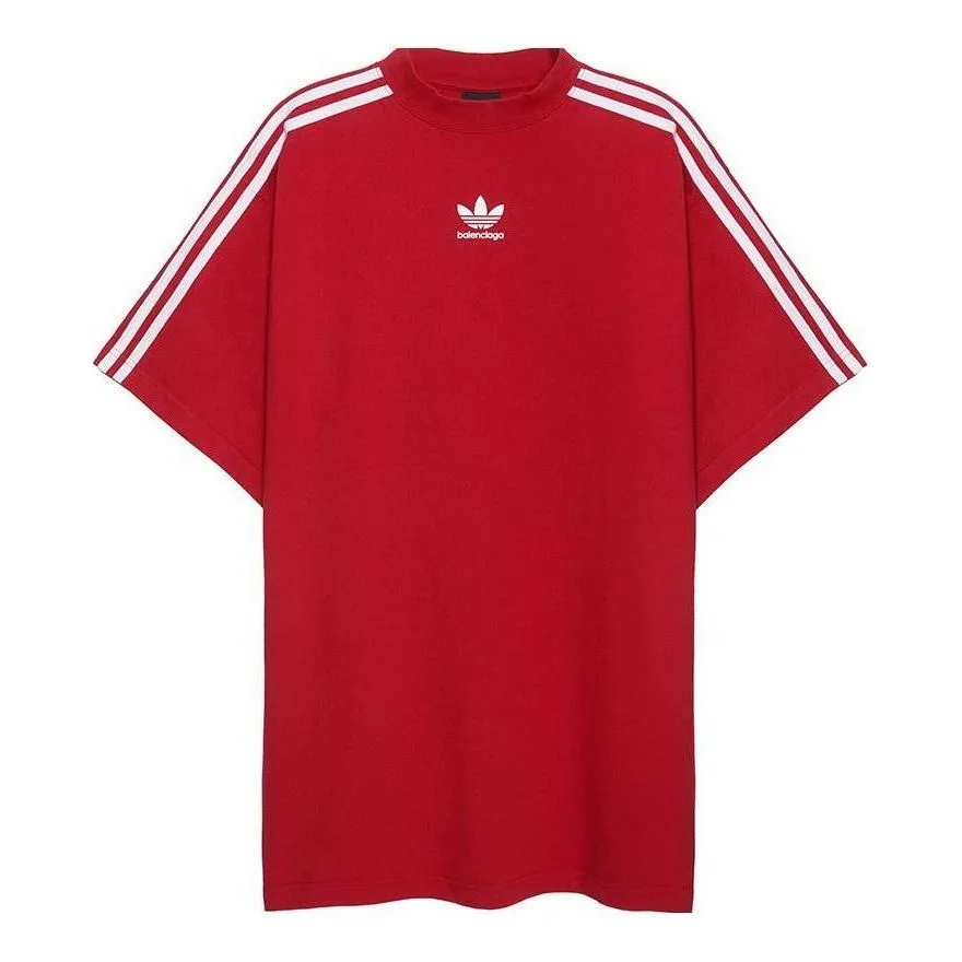 Balenciaga x adidas T-Shirt Oversized 'Red' 739101TNVA66542 sold by KicksCrew
