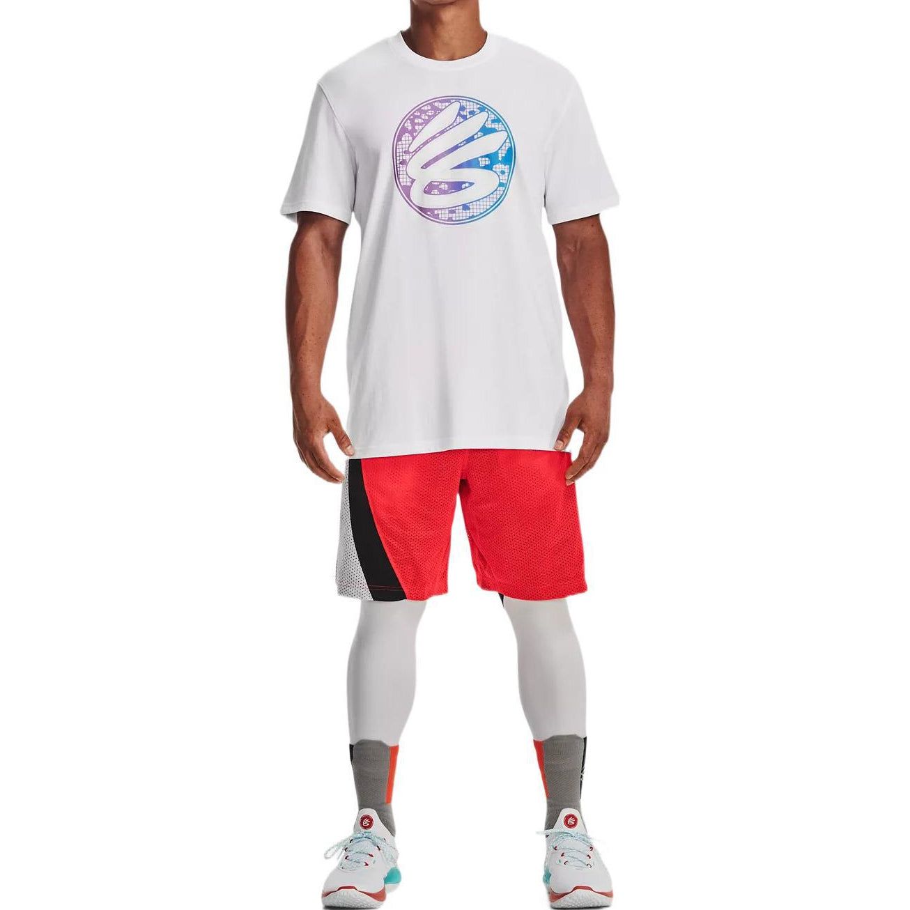 Under Armour Curry Gradient Heavyweight T-shirt 'White Multi' 1376274-100 sold by KicksCrew product image thumbnail 5
