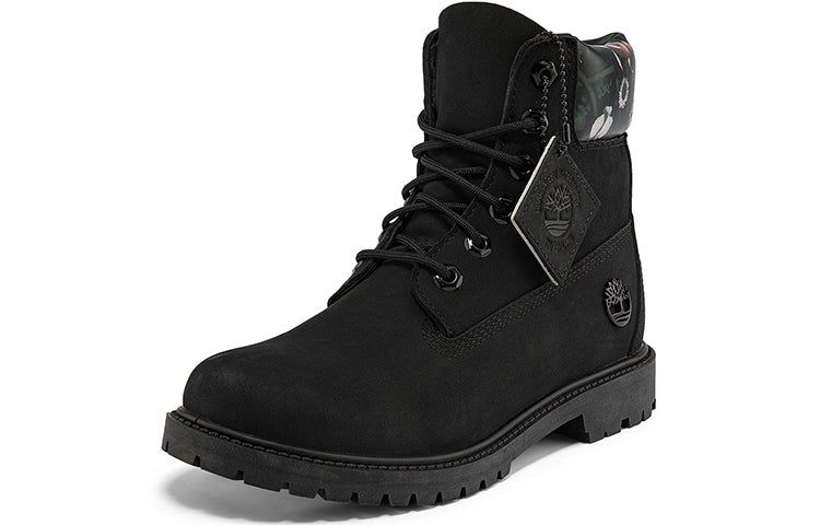 (WMNS) Timberland Heritage Cupsole Boots 'Black Nubuck with Floral' A2M7RW sold by KicksCrew product image thumbnail 3