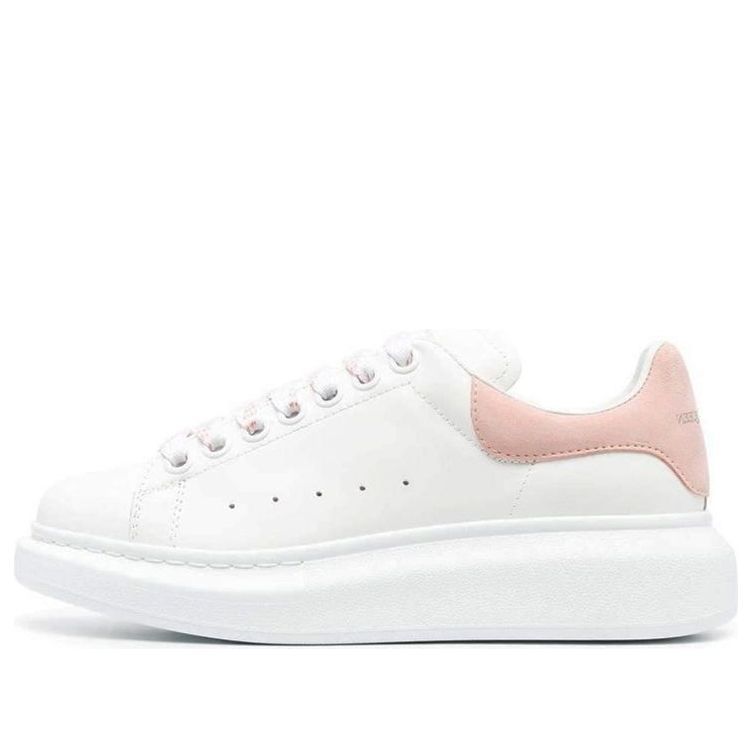 (WMNS) Alexander McQueen Oversized Low-Top Sneakers 'White Pink' 718139WHGP78965 sold by KicksCrew