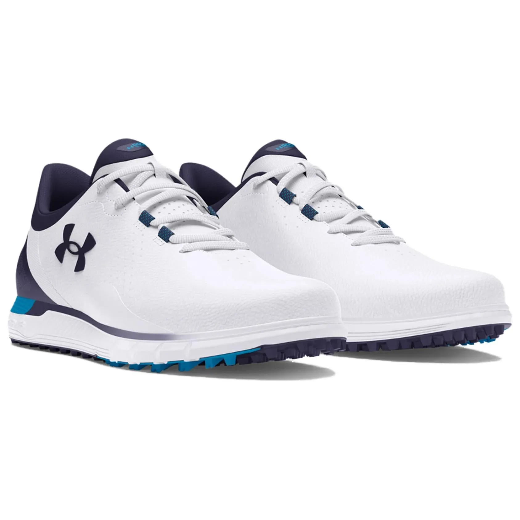 Under Armour HOVR Drive Fade Spikeless Golf Wide 'White Midnight Navy' 3027085-100 sold by KicksCrew product image thumbnail 3