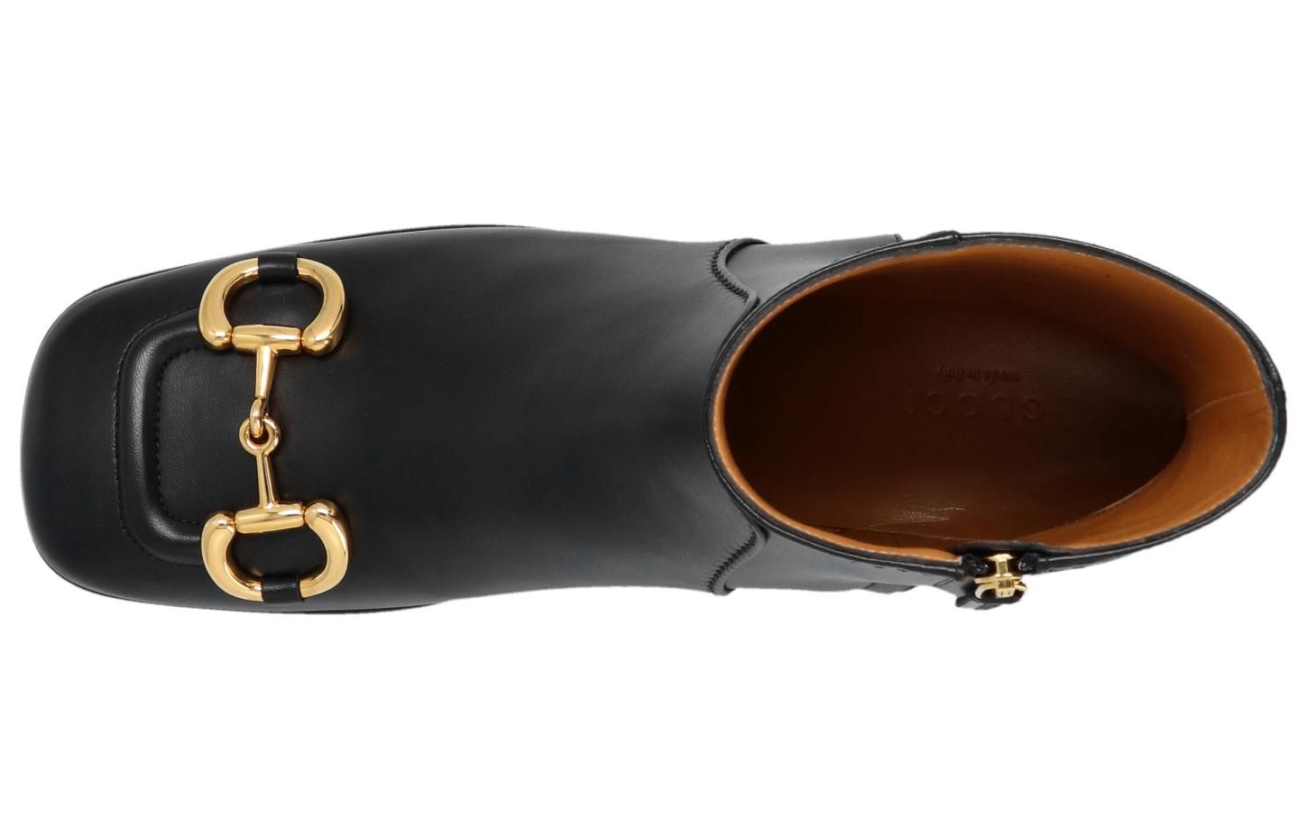 (WMNS) Gucci Horsebit Leather Ankle Boots 'Black' 673666-BKO00-1000 sold by KicksCrew product image thumbnail 4