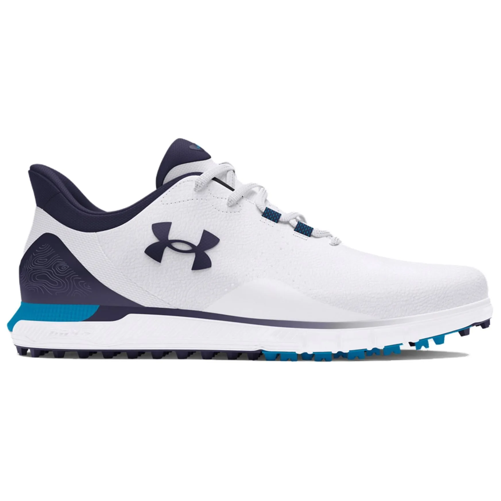 Under Armour HOVR Drive Fade Spikeless Golf Wide 'White Midnight Navy' 3027085-100 sold by KicksCrew product image thumbnail 2