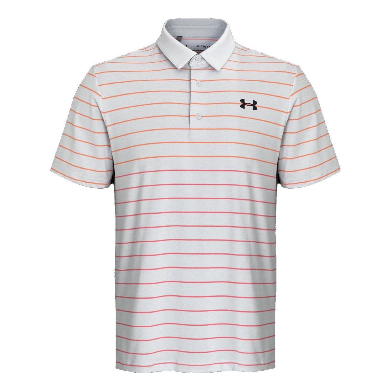 Under Armour Playoff 3.0 Stripe Polo Shirt 'Grey Orange' 1378676-014 sold by KicksCrew