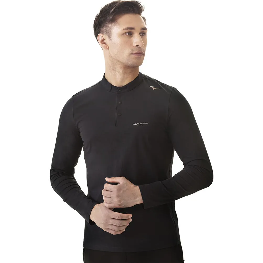 Mizuno Essential Long Sleeve Polo Shirt 'Black' K2CA34A2 sold by KicksCrew product image thumbnail 3