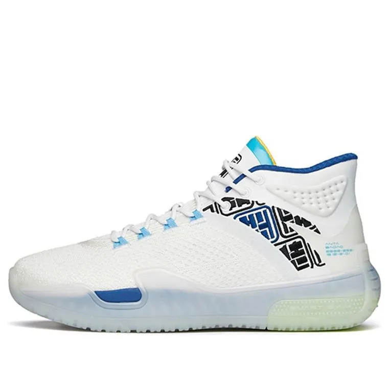 ANTA Badao Basketball Shoes 'White Blue' 112141614-1 sold by KicksCrew