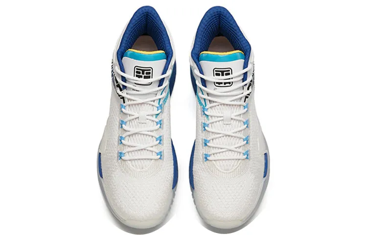 ANTA Badao Basketball Shoes 'White Blue' 112141614-1 sold by KicksCrew product image thumbnail 4