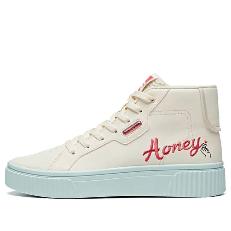 (WMNS) ANTA High Top Canvas Shoes 'Honey' 122018065-2 sold by KicksCrew