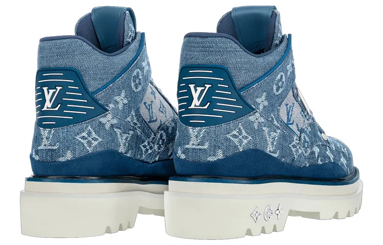 LOUIS VUITTON Oberkamp Ankle Boots 'Denim Monogram' 1A8JTT sold by KicksCrew product image thumbnail 4