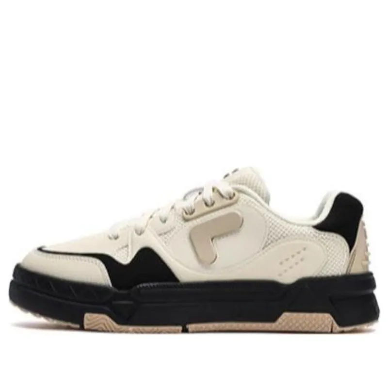 (WMNS) FILA FUSION Bank DX Skate Shoes 'Cream White Black' T12W342206FAB sold by KicksCrew