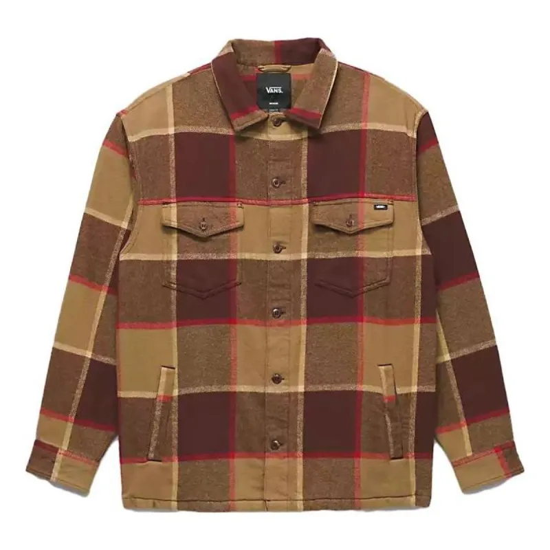 Vans Norbeck Long Sleeve Shirt 'Bitter Chocolate' VN000AAYCLY sold by KicksCrew
