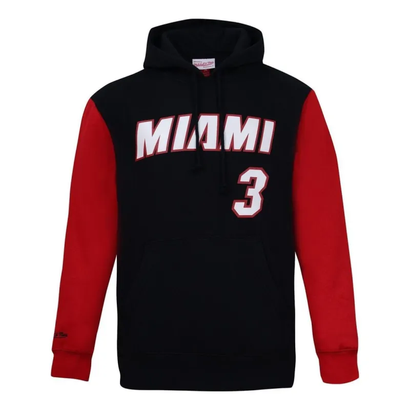 Mitchell & Ness x NBA Miami Heat 2006 Fleece Hoodie 'Dwyane Wade 3 ' FNNP3417-MHE06DWABKRD sold by KicksCrew