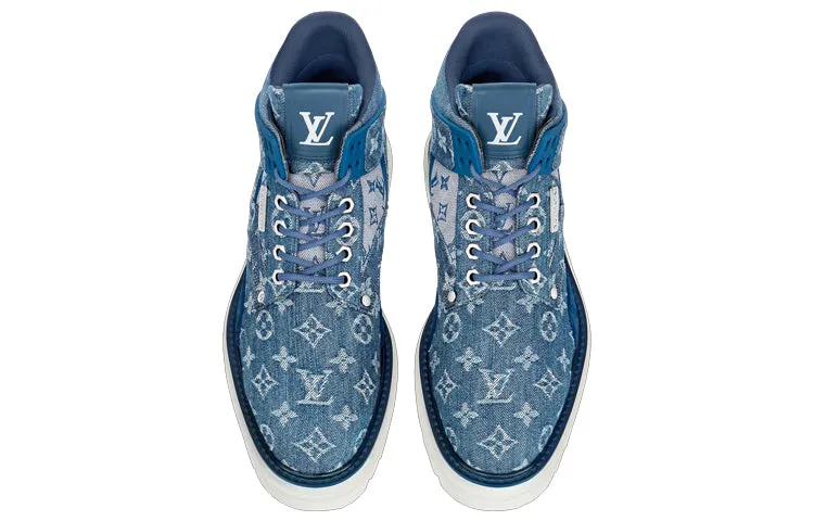 LOUIS VUITTON Oberkamp Ankle Boots 'Denim Monogram' 1A8JTT sold by KicksCrew product image thumbnail 3