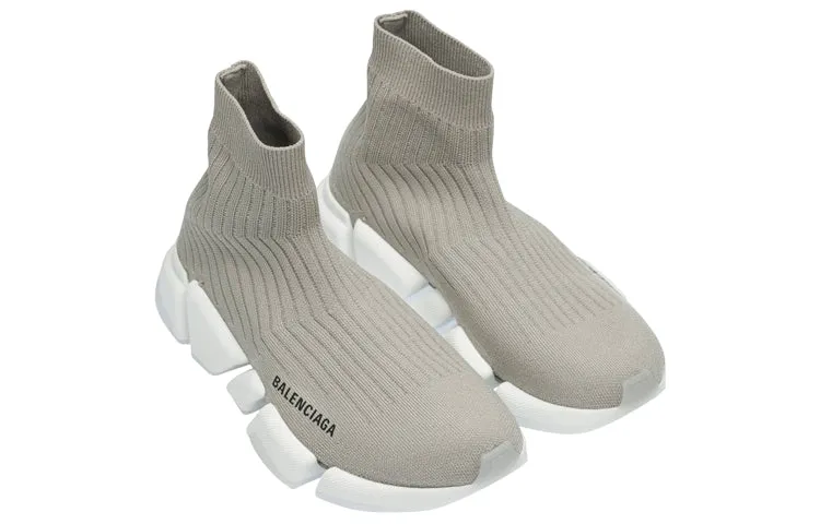 Balenciaga Speed 2.0 Trainers 'Rib-Knit Light Grey' 654020W2D811391 sold by KicksCrew product image thumbnail 4