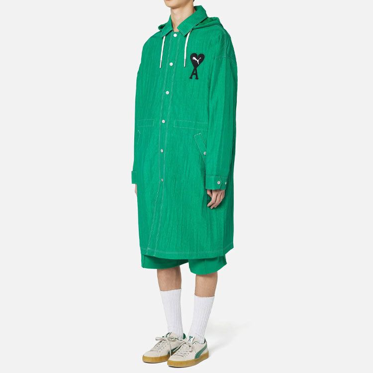 Puma X AMI Light Nylon Jacket 'Green' 534064-96 sold by KicksCrew product image thumbnail 4