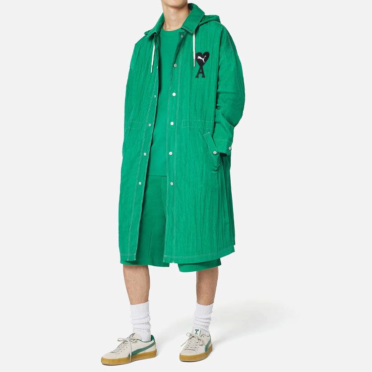 Puma X AMI Light Nylon Jacket 'Green' 534064-96 sold by KicksCrew product image thumbnail 2
