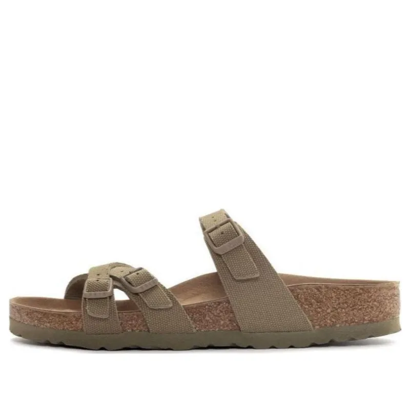 Birkenstock Franca Vegan Textile Narrow Fit Sandals 'Faded Khaki' 1024094 sold by KicksCrew