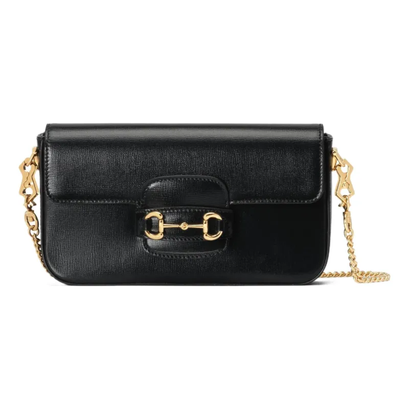(WMNS) Gucci Horsebit 1955 Mini Bag 'Black' 752002-1DB0G-1000 sold by KicksCrew