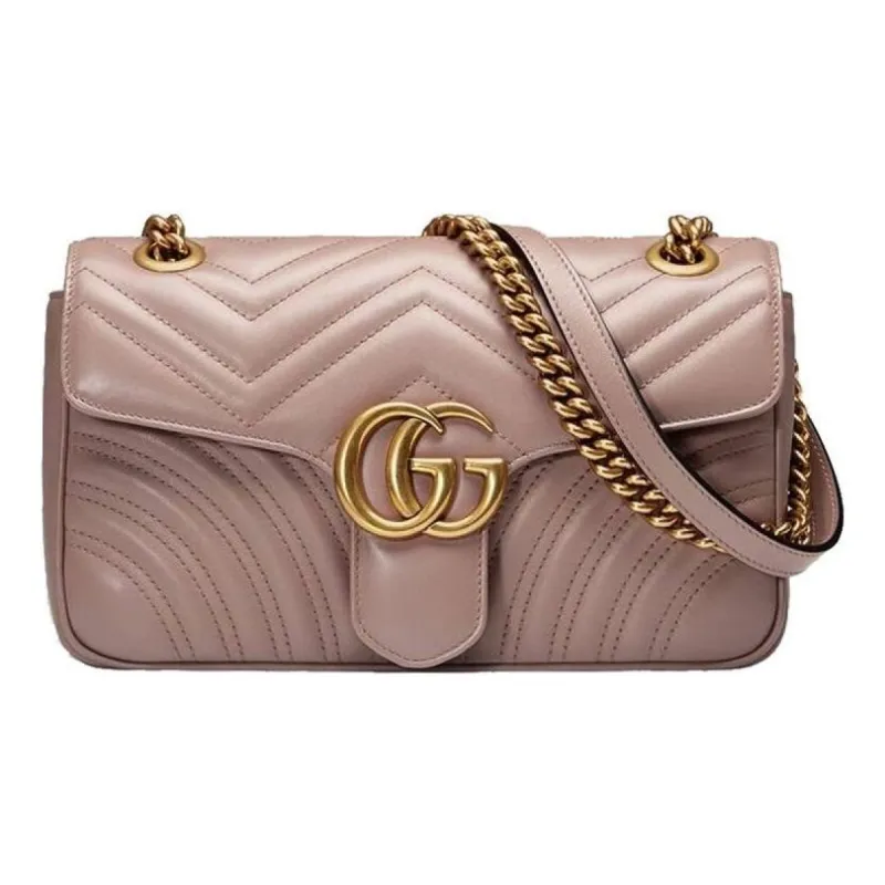 (WMNS) Gucci GG Marmont Matelasse Shoulder Bag 'Dusty Pink' 443497-DTDIT-5729 sold by KicksCrew