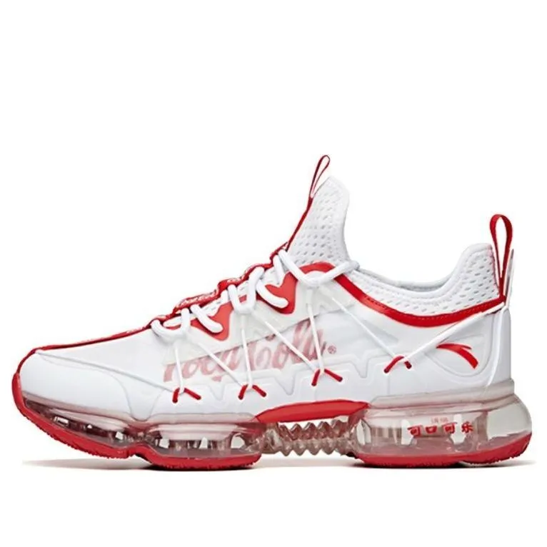 ANTA x Coca Cola Running Series Sneakers 'White Red' 912025505-10 sold by KicksCrew