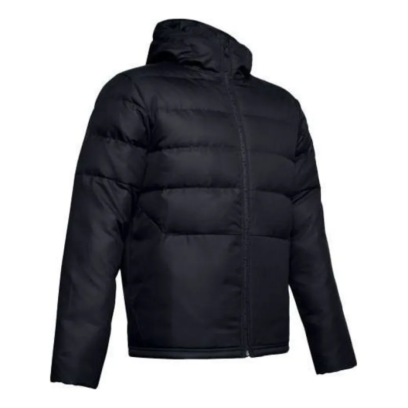 Under Armour Sportstyle Down Hooded Jacket 'Black' 1342693-001 sold by KicksCrew