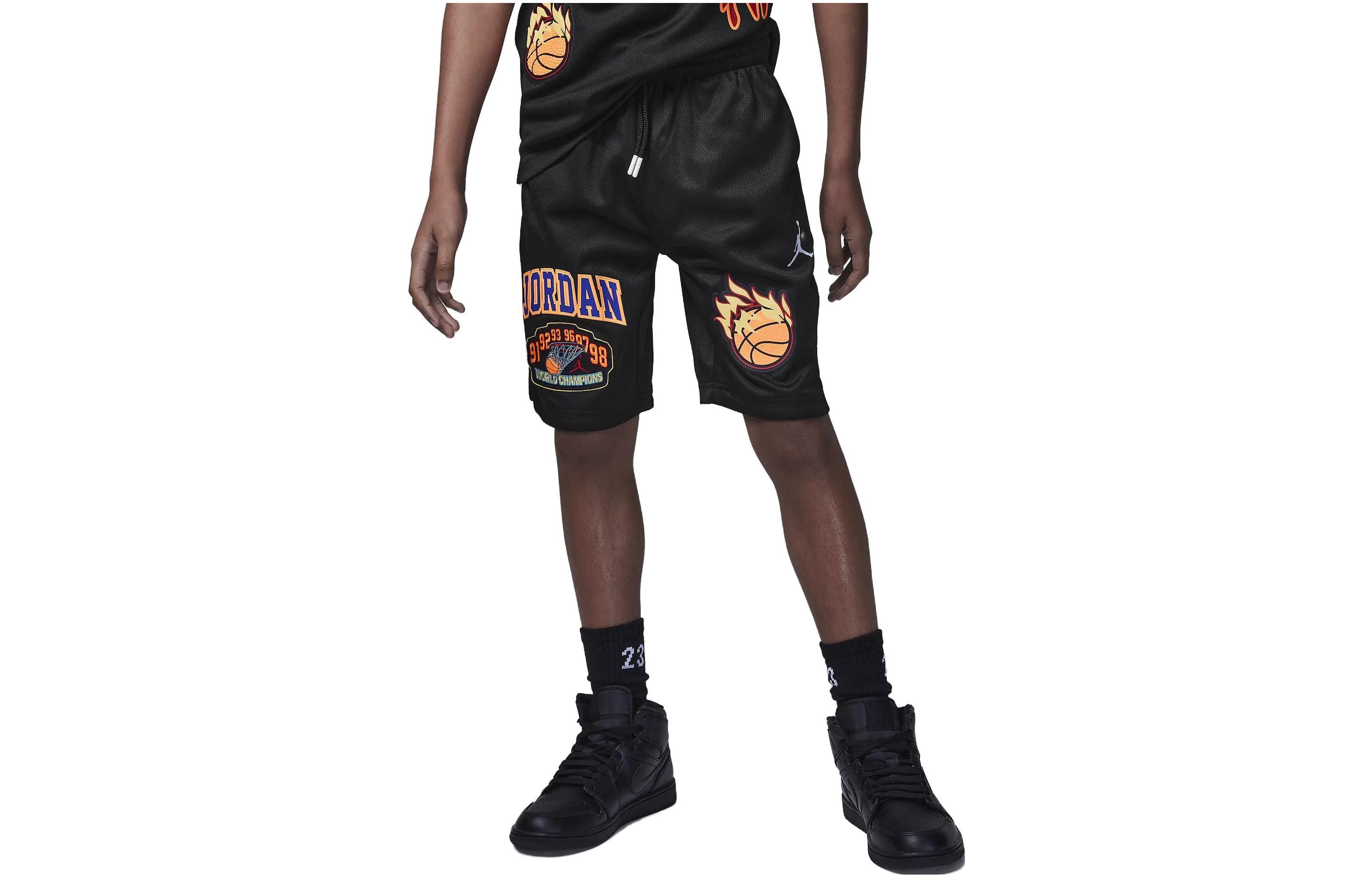 (GS) Air Jordan Logo Patch Pack Shorts 'Black' FV2711-010 sold by KicksCrew product image thumbnail 2