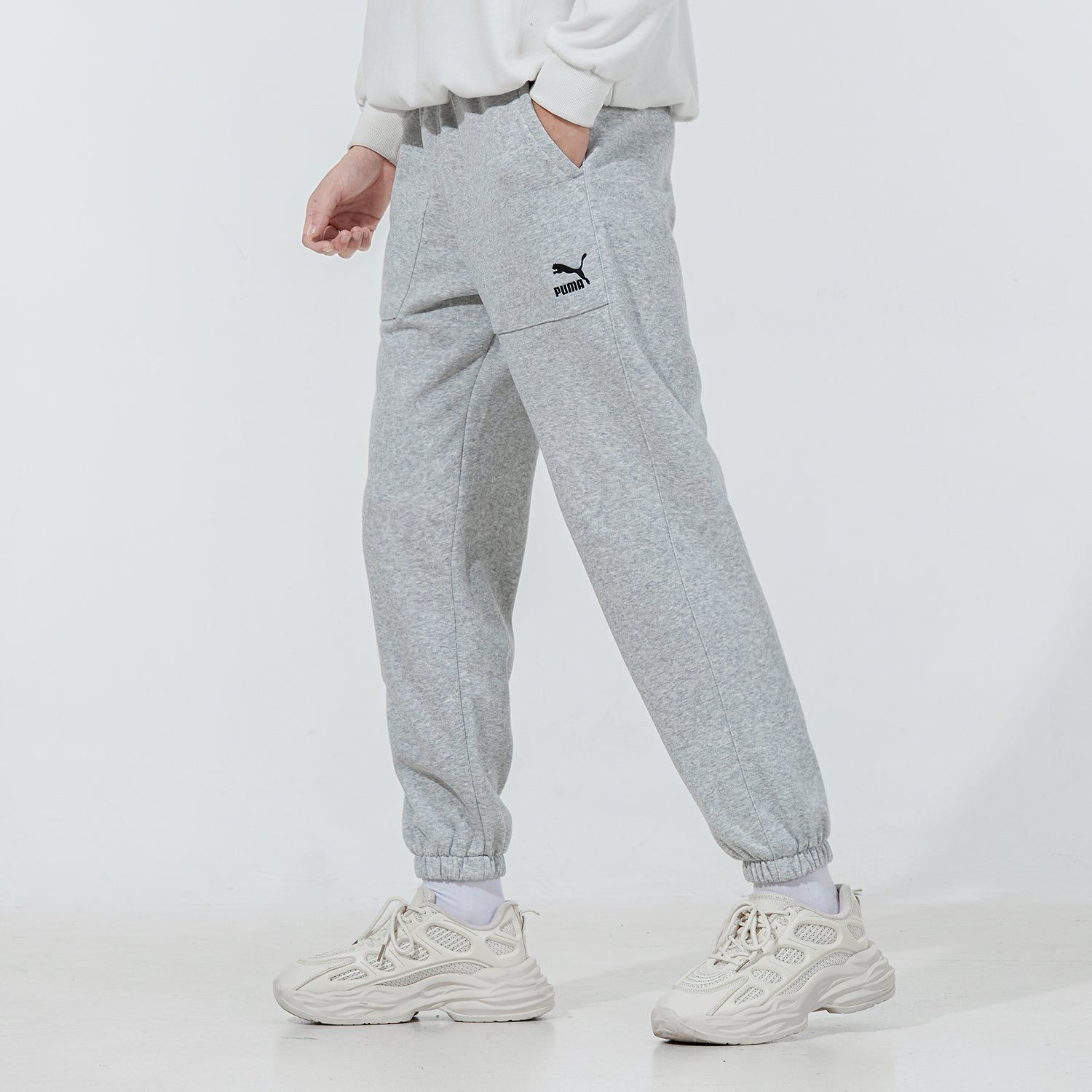 Puma Classic Sweatpants 'Grey' 536261-04 sold by KicksCrew product image thumbnail 5