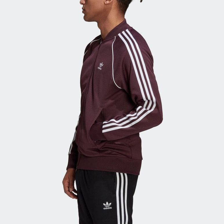 adidas originals Adicolor Classics Primeblue SST Track Jacket 'Shadow Maroon' HK7339 sold by KicksCrew product image thumbnail 4