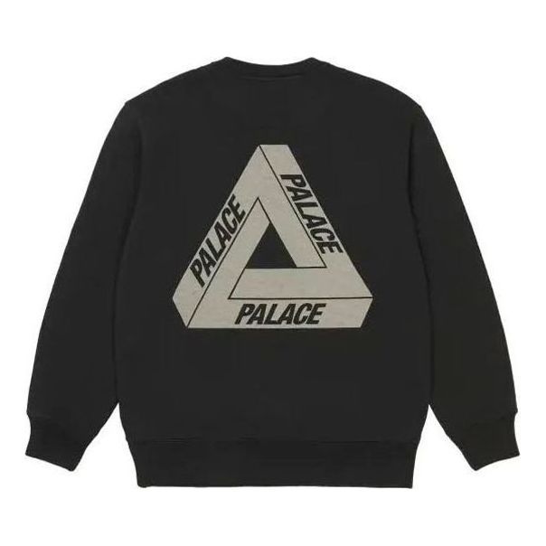 Palace FW21 Slub Crew Sweater 'Black' P21CS067 sold by KicksCrew