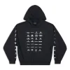 Balenciaga Archives Logos Hoodie 'Black' 726241TNVQ81070 sold by KicksCrew