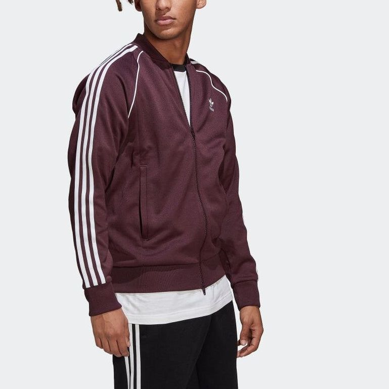 adidas originals Adicolor Classics Primeblue SST Track Jacket 'Shadow Maroon' HK7339 sold by KicksCrew product image thumbnail 2