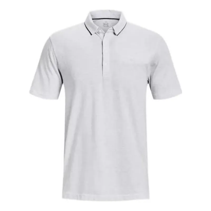 Under Armour Luxe Polo Shirt 'White' 1377363-100 sold by KicksCrew