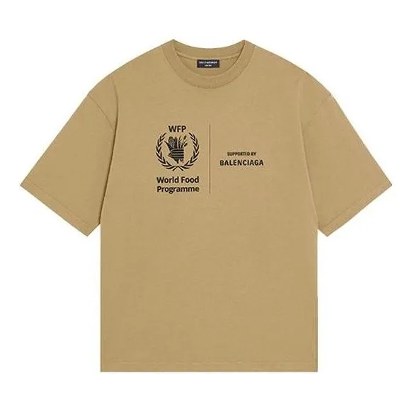 Balenciaga x WFP T-Shirt Medium Fit 'Khaki' 612966THV849605 sold by KicksCrew