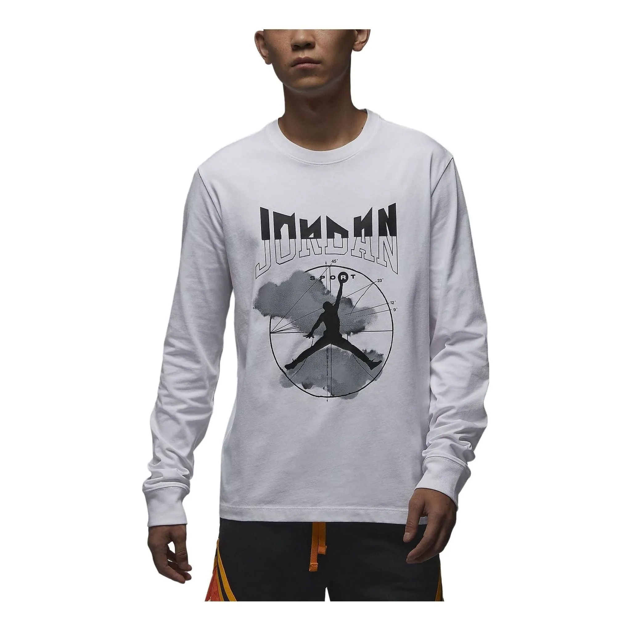 Air Jordan Graphic Long Sleeve T-shirt Asia Sizing 'White' FD7005-100 sold by KicksCrew