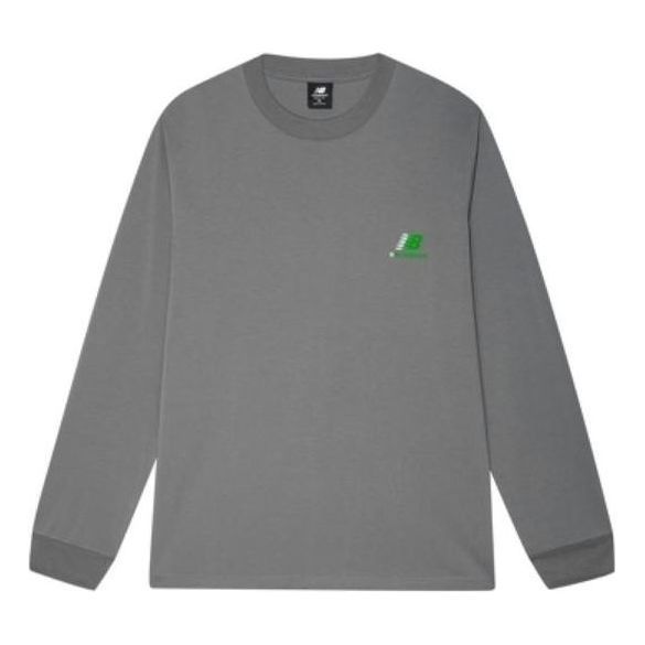 New Balance x Nice Rice Logo Long Sleeve Top 'Grey Green' AMT22381-SYA sold by KicksCrew