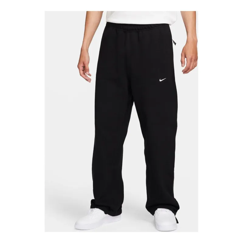 Nike Nike Sportswear NSW Swoosh Open Hem Fleece Pants 'Black' FN3343-010 sold by KicksCrew