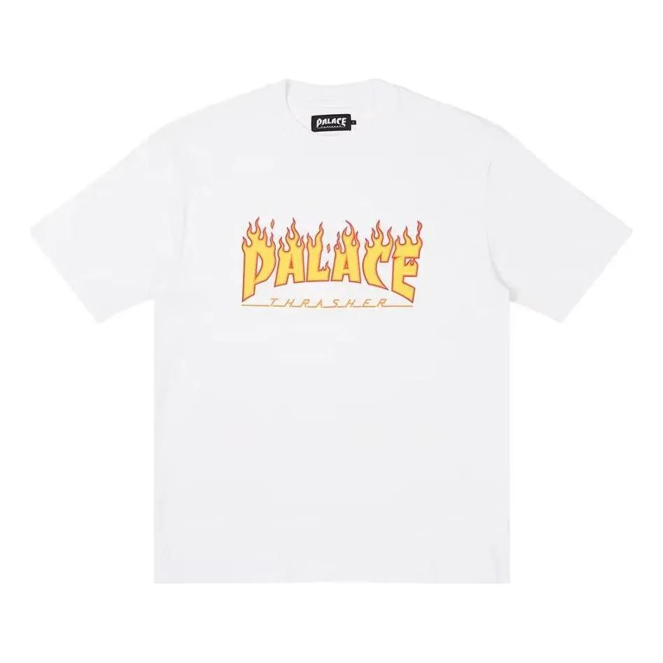 Palace x Thrasher T-shirt 'White' P25THTS001 sold by KicksCrew