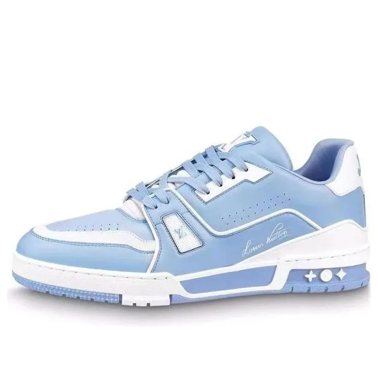 LOUIS VUITTON LV Trainers 'Sky Blue' 1AAHSJ sold by KicksCrew
