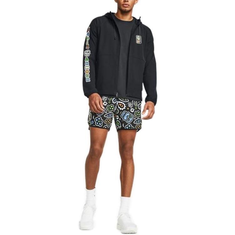 Under Armour Stretch Woven Day Of The Dead Windbreaker Jacket 'Black' 1382117-001 sold by KicksCrew product image thumbnail 3