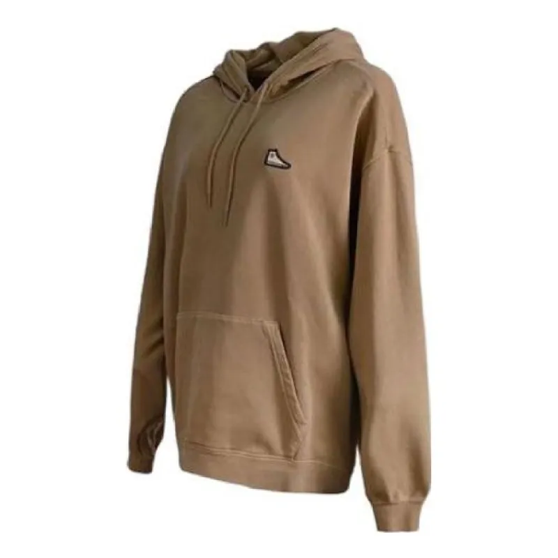 Converse Loose Fit Sneakers Patch Hoodie 'Nomad Khaki' 10025457-A03 sold by KicksCrew