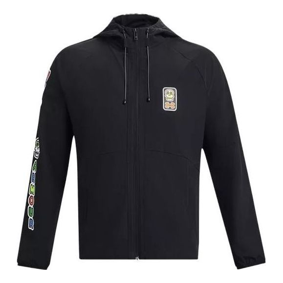 Under Armour Stretch Woven Day Of The Dead Windbreaker Jacket 'Black' 1382117-001 sold by KicksCrew